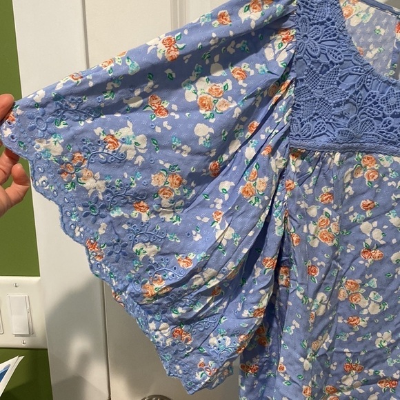 Matilda Jane Flutter Sleeve Floral Blouse NWT - Picture 6 of 14